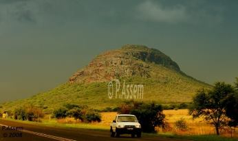 Actual photo of the highway where we were, Caption taken by me