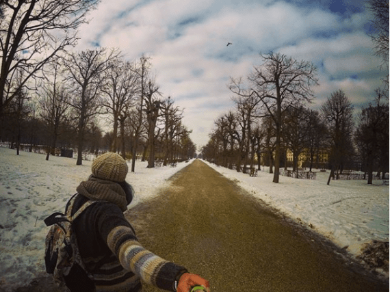 Selfie while roaming Schunbrunn Gardens in Vienna by Passainte Assem